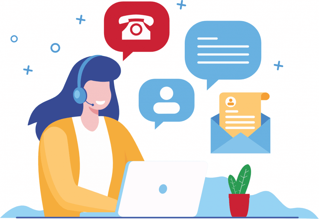 Kết nối dễ dàng qua hotline, chatbox, email